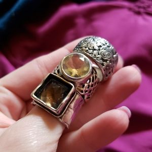 Set of 3 Sterling Silver Rings